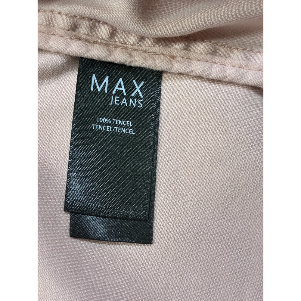 MAX Jeans XS Pink Tencel Utility Cargo Anorak Jacket Drawstring Lightweight - Picture 5 of 9